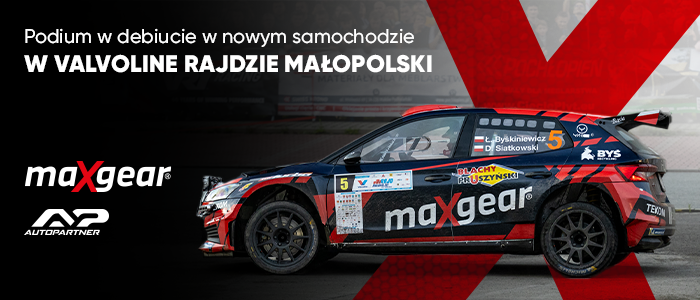 Podium w debiucie w nowym samochodzie w Valvoline Rajdzie Małopolski