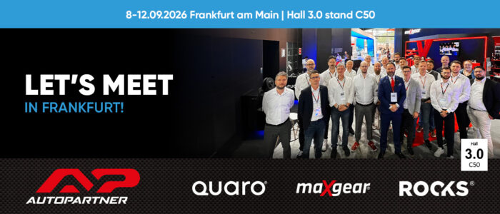 Frankfurt to Become the Global Aftermarket Capital Once Again. Auto Partner Will Be There.
